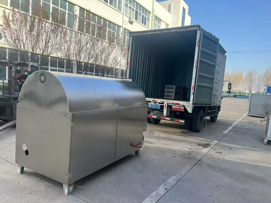 許昌智工9-16型號(hào)大型電磁炒貨機(jī)裝車發(fā)貨